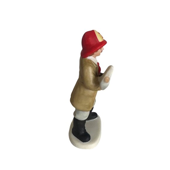 VTG‎ Lefton Colonial Village Fireman figurine, named "Bud Michaels" or Tom - Picture 3 of 6